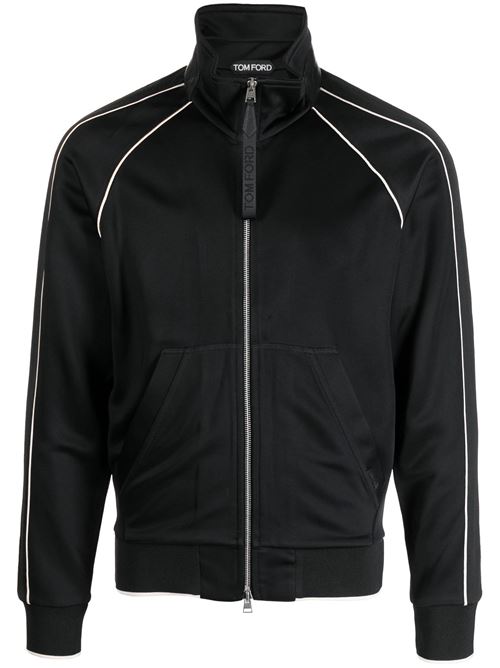 logo-patch zip-up jacket TOM FORD | JZL005JMV001S23LB999